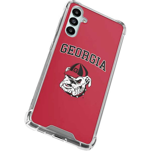University of Georgia Bulldogs Logo Galaxy A15 5G Clear Case